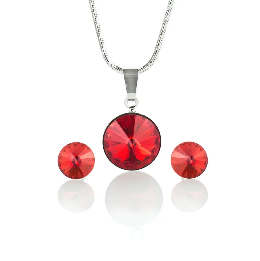 Кристално колие с обици Ривола с обков