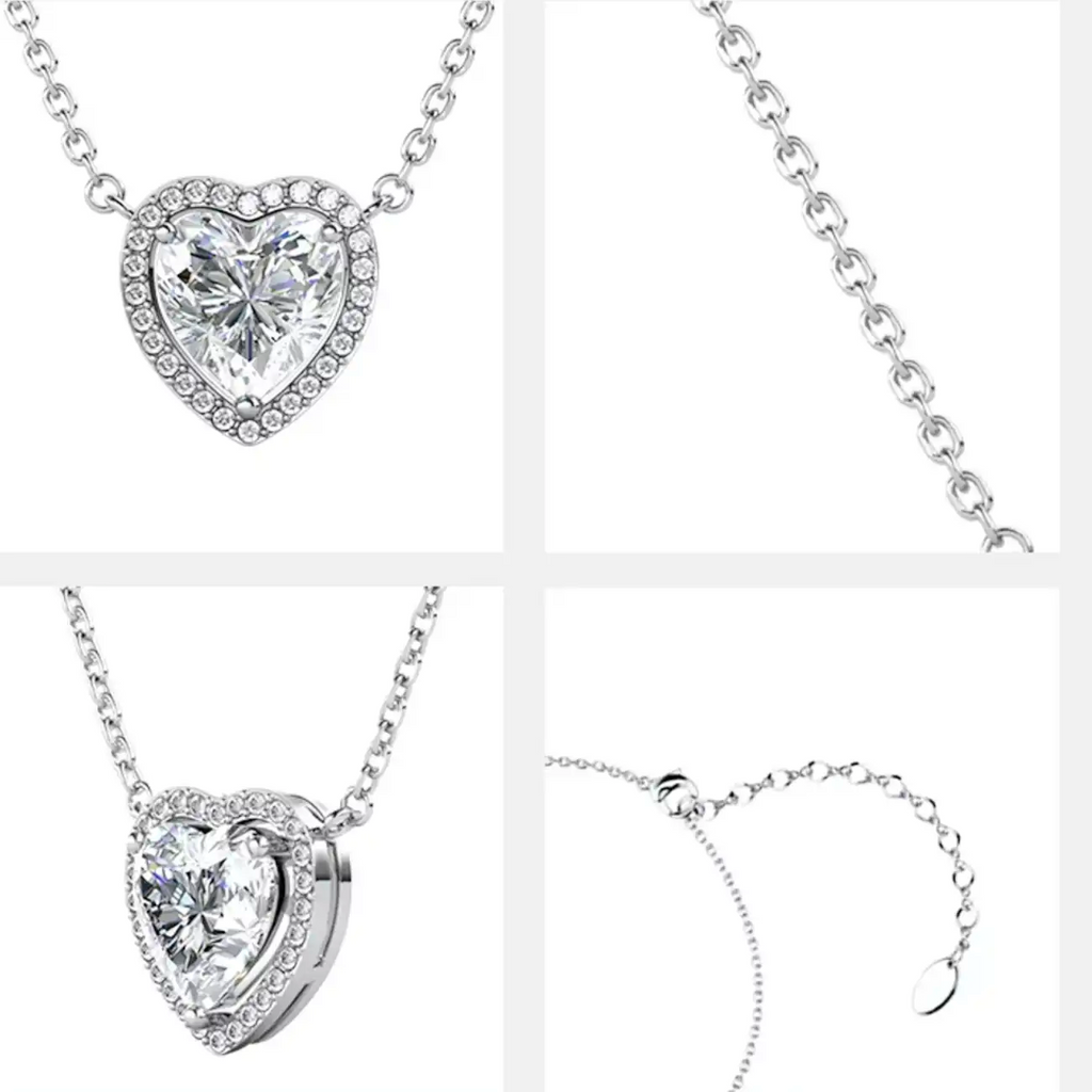 Малко колие сърце Romantic Sparkle с австрийски кристали