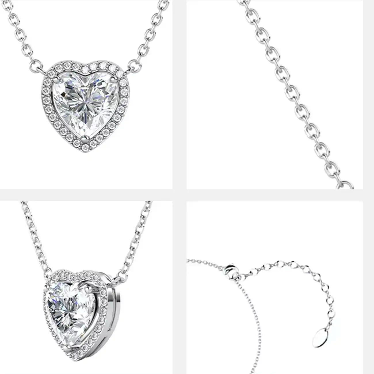 Малко колие сърце Romantic Sparkle с австрийски кристали