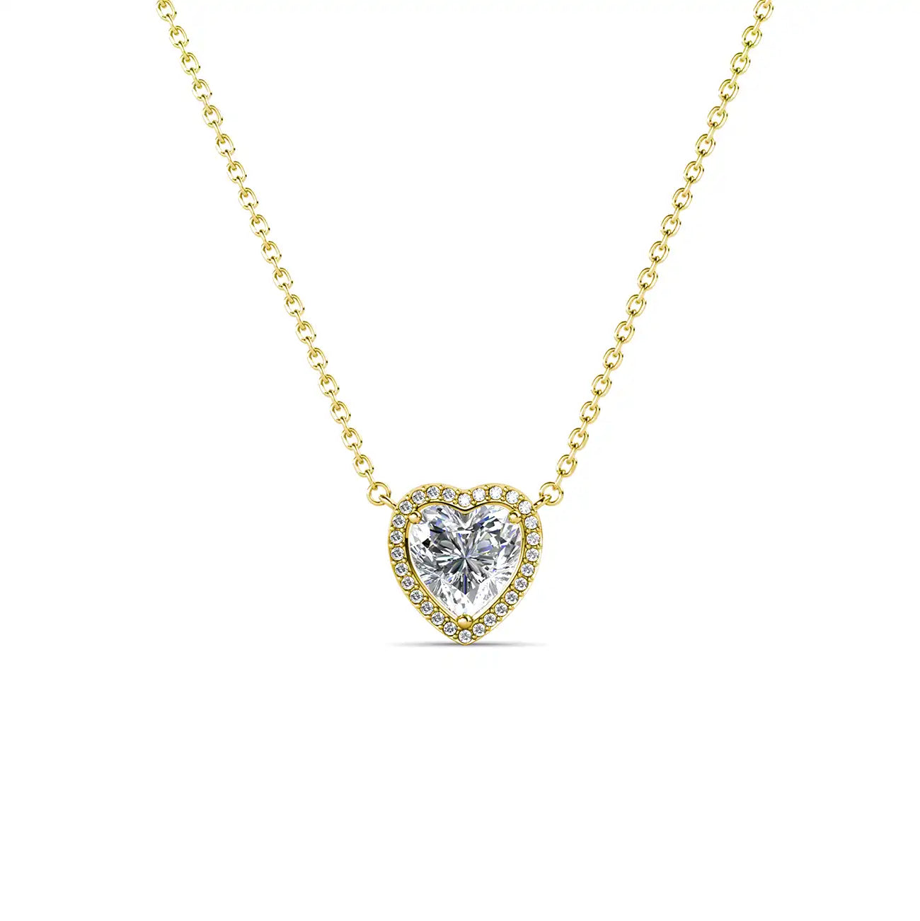 Малко колие сърце Romantic Sparkle с австрийски кристали