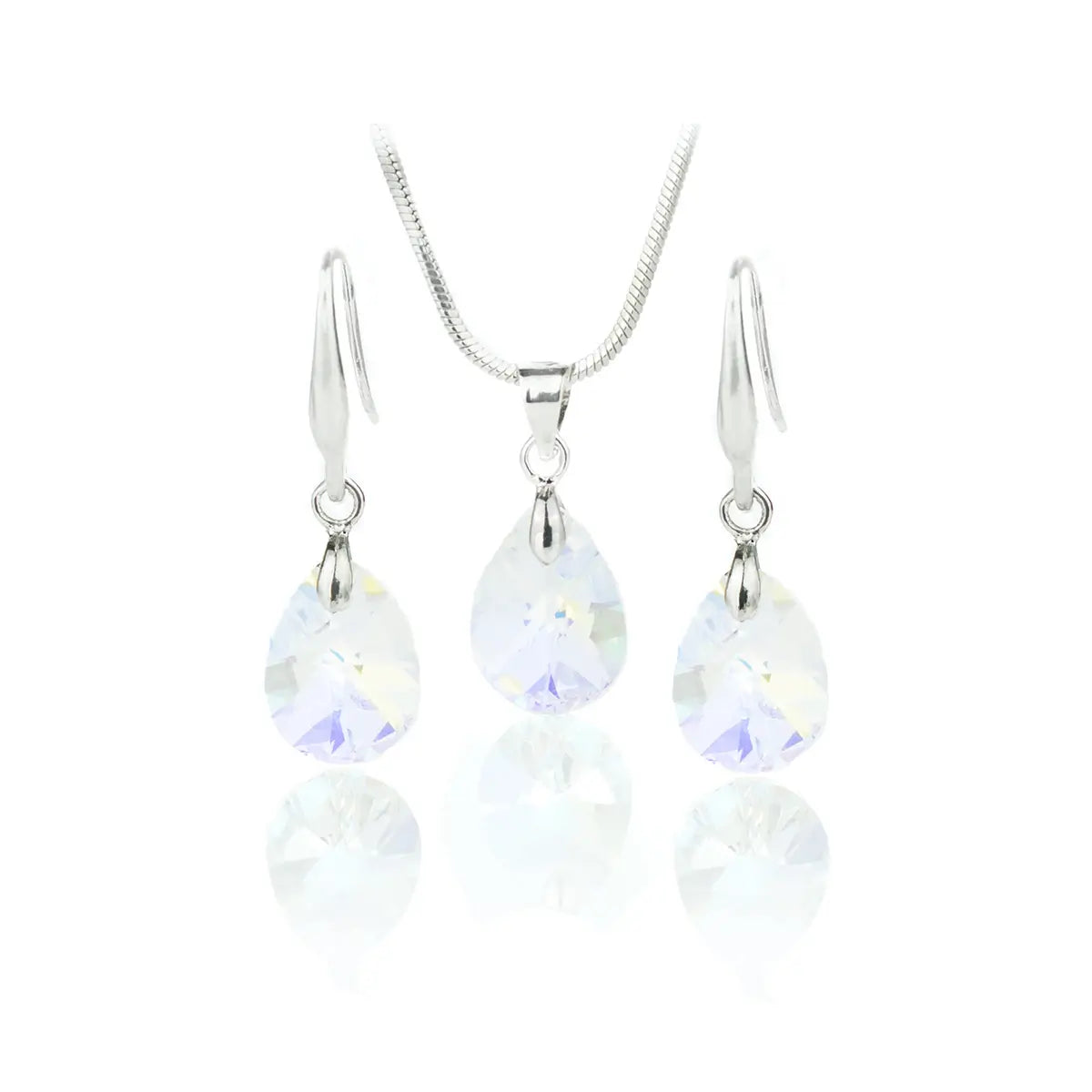 Нежен дамски сет бижута с премиум кристали