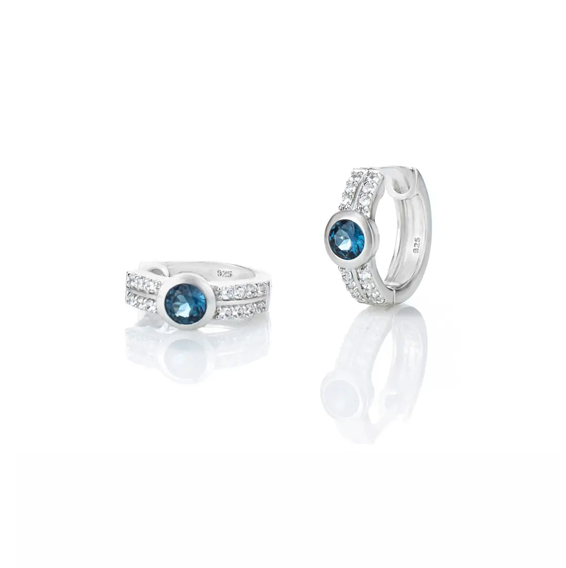 Обеци халки с Нано Лондон Топаз Сребро 925