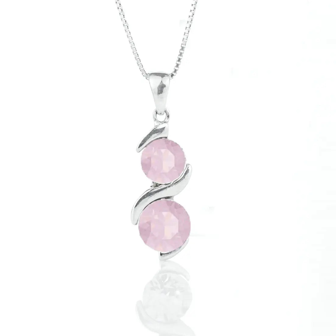 Сребърно колие с австрийски кристали Xirius