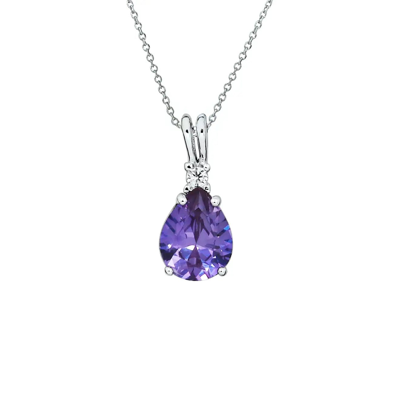 Сребърно колие с Нано Александрит с луксозно излъчване