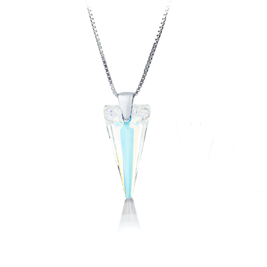 Сребърно колие Spike Pendant с австрийски кристали