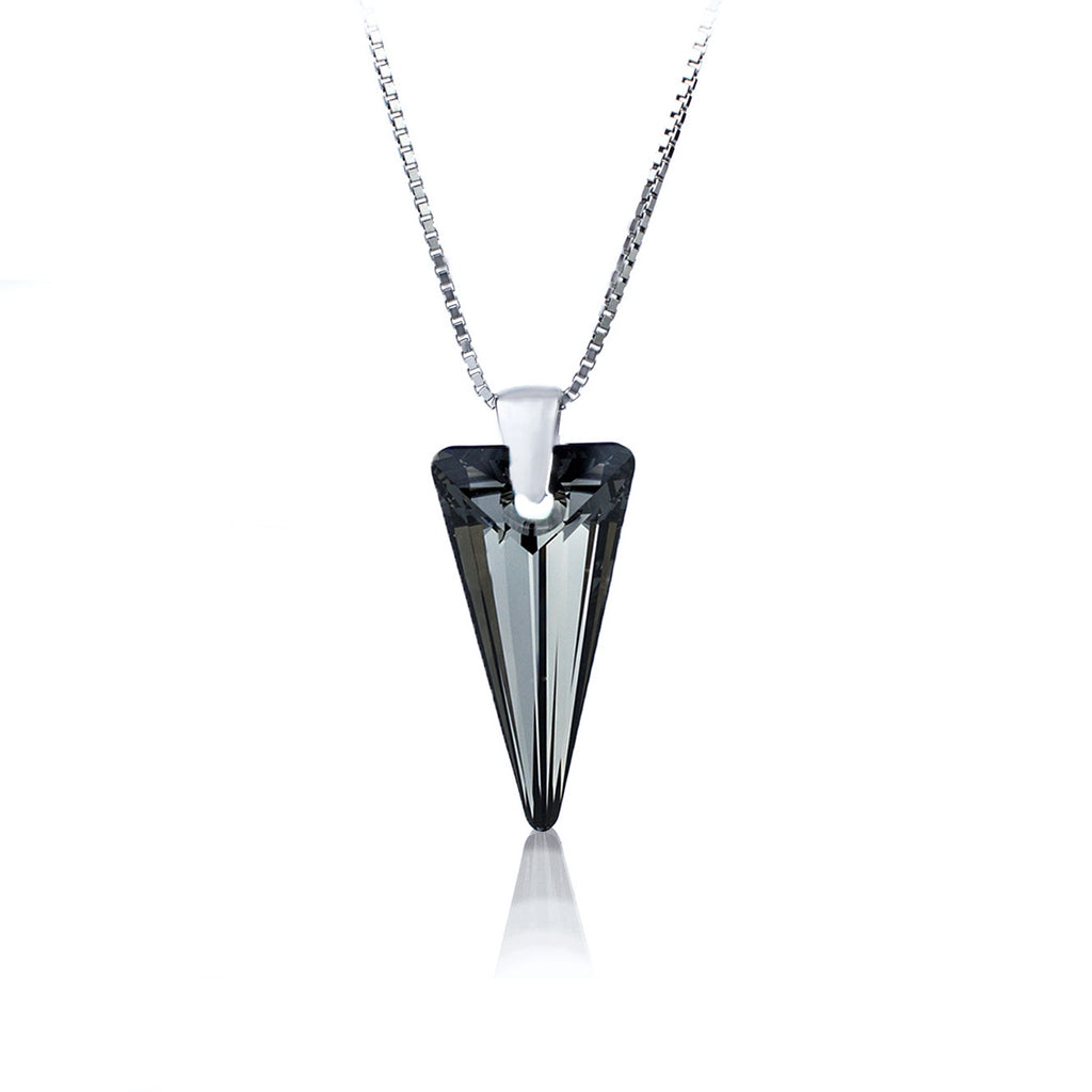 Сребърно колие Spike Pendant с австрийски кристали