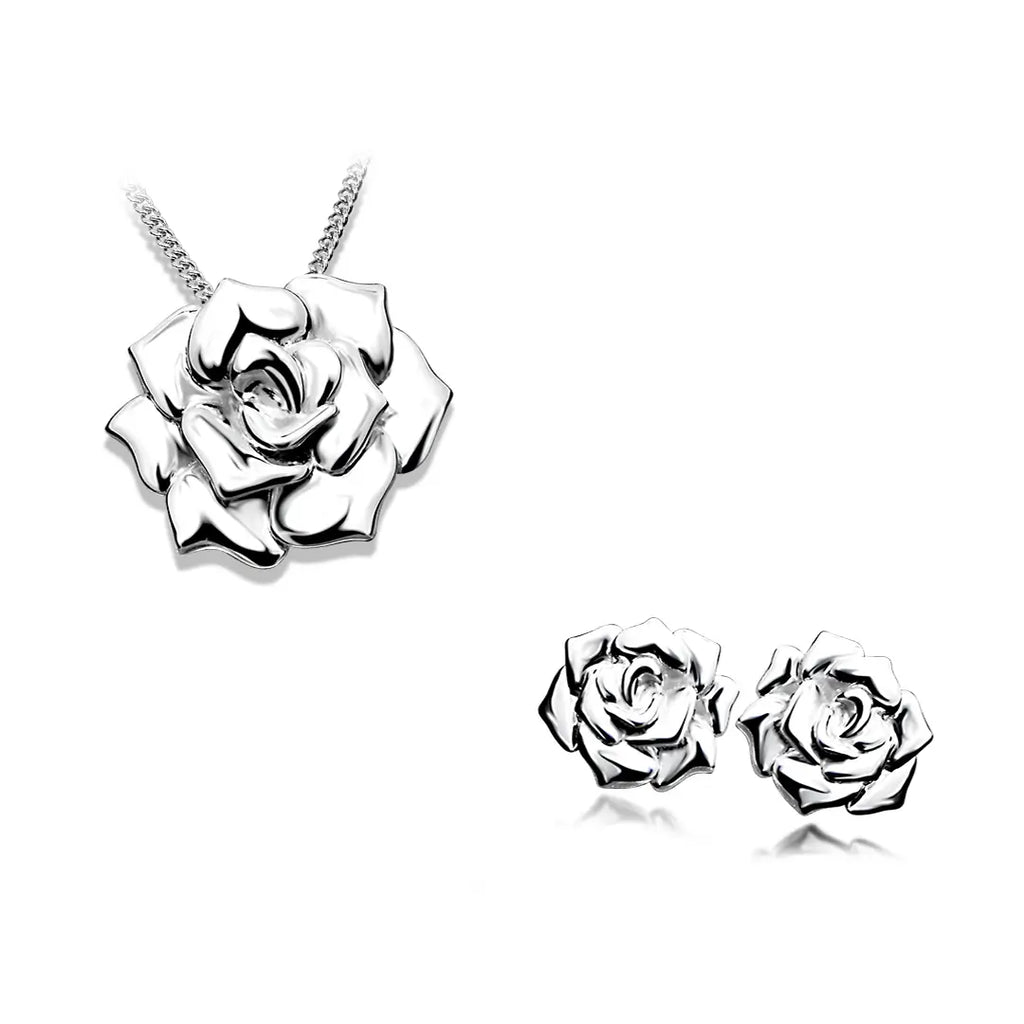 Винтидж обеци Rose Bloom Сребро 925 Дизайн на роза